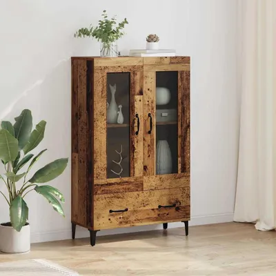 Obrázok produktu pre vidaXL Vysoká skriňa z recyklovaného dreva 70 x 31 x 115 cm, kompozitné drevo a železo