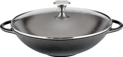 Produktbild von Küchenprofi Wok mit Glasdeckel, 30 cm schwarz