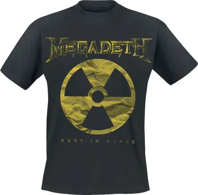 Produktbild von Megadeth T-Shirt Herren Large Rip Nuclear Logo schwarz XL
