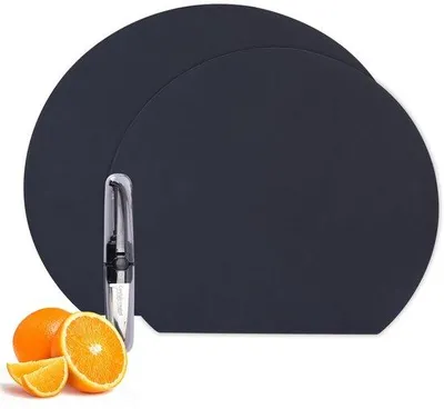Obrázek produktu pro Ibenzoa® Sada 2 kusů flexibilních antibakteriálních prkének z TPU, tloušťka 13 mm, oboustranné, odolné proti poškrábání, vhodné do myčky do 150°C, bez BPA – pro kuchyň a kempování