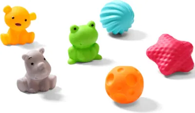 Image de Boules de formes et d'animaux sensoriels 6 pcs. / Babyono
