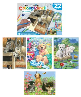 Produktbild von PRACHT Malen nach Zahlen Buntstifte Tiere