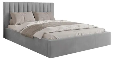 Produktbild von MIRJAN24 Polsterbett Cosmo, Doppelbett mit Bettkasten, Ehebett, Gasdruckfeder, Lattenrost (Farbe: Fresh 32, Größe: 160x200 cm)