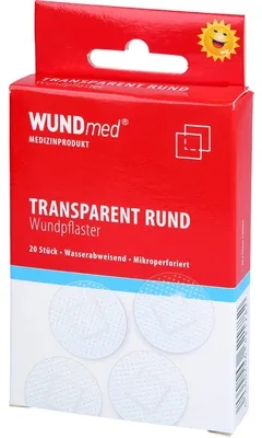 Immagine prodotto di WUNDmed® 02-052 WUNDmed® Pflaster Rund 02-052 transparent 2,5 x 2,5 cm, 20 St.