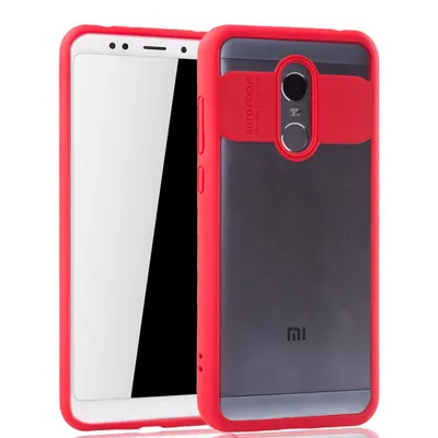 Image de Coque ultra-fine pour Xiaomi Redmi 5 Plus, étui de protection, couleur rouge