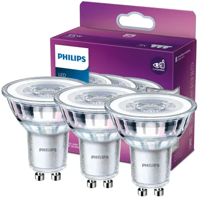Obrázok produktu pre Philips 8718699776251, 3,5 W, 35 W, GU10, 275 lm, 15000 h, Studená biela
