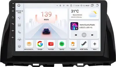 Produktbild von Autoradio mit Bluetooth und CarPlay für Mazda CX-5 (2012–2015) – Kompatibel mit Apple und Android – Stereoanlage mit Navigationssystem – 8 GB RAM und 128 GB Speicher