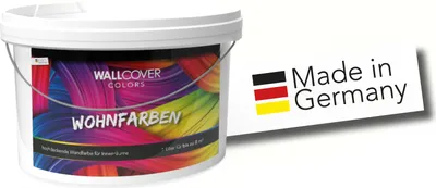 Produktbild von WALLCOVER Wandfarbe Milchweiß Hochdeckend Klasse 1 Matt 1L für 8 m²