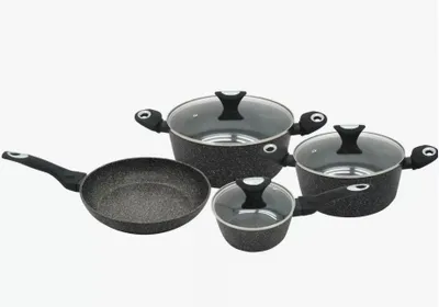 Produktbild von Klausberg KB-7030 Kochtopfset Marmorbeschichtung 7-teilig