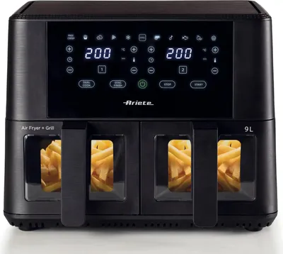Obrázok produktu pre Ariete 4631/00, Teplovzdušná fritéza, 9 L, 3,6 kg, 35 °C, 200 °C, Dvojitý