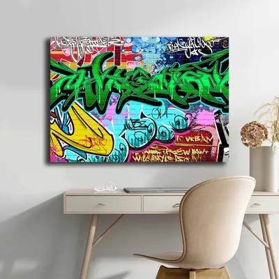 Produktbild von Wallity, 70100POP-007, Dekorative Leinwandmalerei, Mehrfarbig, 100 % LEINWAND, 70 x 100 cm