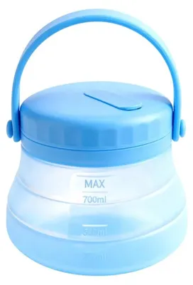 Image de Boîte de conservation, résistante à la chaleur, étanche, de couleur bleue, capacité de 1200 ml