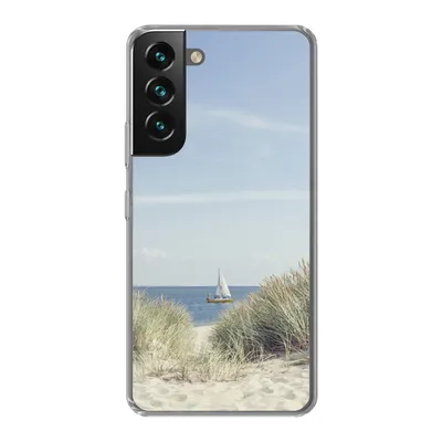 Produktbild von MuchoWow® Handyhülle Schutzhülle Hülle für Samsung Galaxy S22 Nordsee - Dünen - Boot Silikon Softcase Handy Hülle - Mobiltelefonhülle