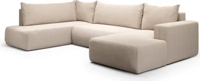 Produktbild von Intenso Ecksofa mit Schlaffunktion LECCO U, Rechts, Beige