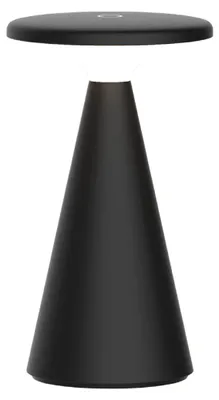 Image de Luxus Europe - Lampe de table Zakynthos, noire - Lampe de table d'extérieur sans fil – Rechargeable