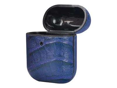 Produktbild von TERRATEC AirPods Case AirBox Crocodile Pattern Blue