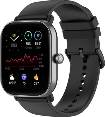 Produktbild von Silikon Armband Band Strap Uhrenarmband Für Amazfit GTS2/4 Mini Sport Tracker Band Schwarz