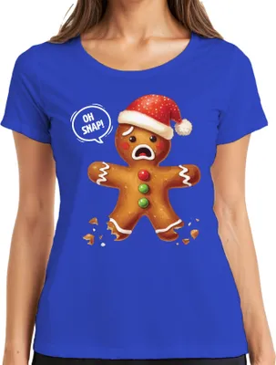 Produktbild von Lebkuchen Schwarzer Humor - Weihnachten Weihnachtsgeschenk Christmas Damen T-Shirt, Blau, S