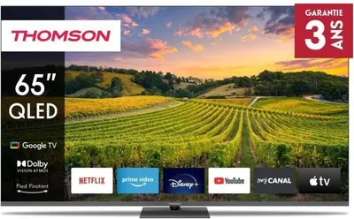 Image de TV QLED, Thomson 65QG5C14, 65 pouces (165 cm), 4K UHD, HDR10, Smart TV Android, 4xHDMI 2.1
