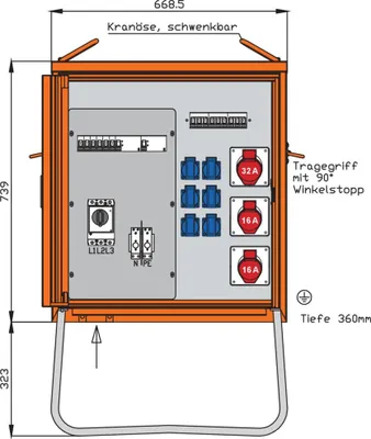 Produktbild von Walther Werke Verteilerschrank 44kVA WV0310R1