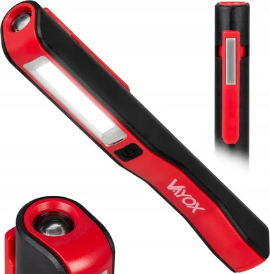 Produktbild von Vayox LED Werkstattlampe VA0102 | 120 lm | LED + COB | Rot