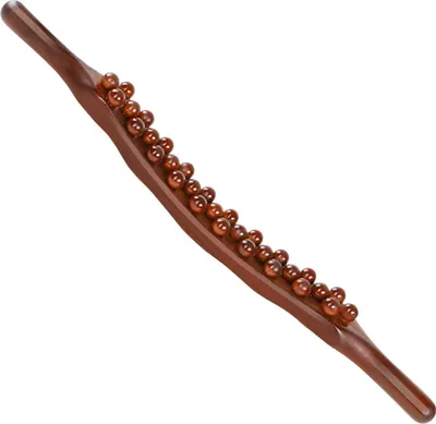 Produktbild von Holz-Massageroller für Lymphdrainage, Hand-Cellulite-Massagegerät für Nacken, Rücken, Taille, Beine, Akupunkturpunkt-Stimulationsstab