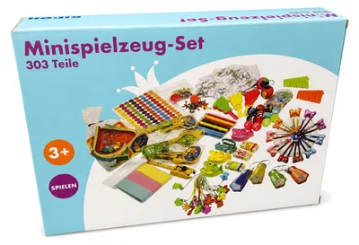 Produktbild von Kögler Minispielzeug-Set, 303-teilig – Mitgebsel für Kindergeburtstag, Tombola & Schultüte