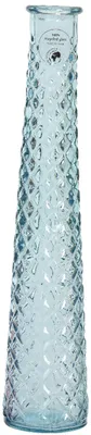 Produktbild von Decoris Vase - recyceltes Glas - D7 x H32 cm - hellblau