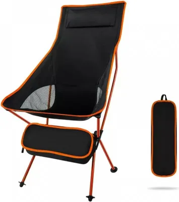 Produktbild von Campingstuhl Ultraleicht,Faltbar Angelstuhl,Outdoor Klappstuhl Mit Tragetasche