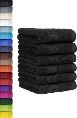 Obrázek produktu pro Sada ručníků pro hosty ze 100% bavlny, 6 kusů, 30 x 50 cm