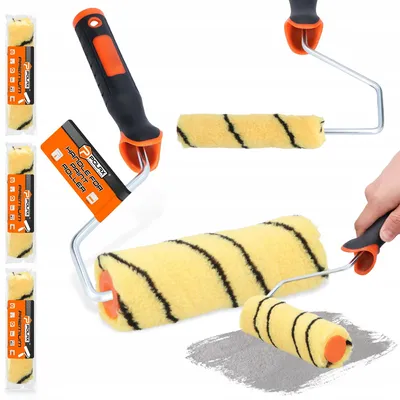 Produktbild von Polax Farbwalzen Set 15 cm Poliakryl mit Griff
