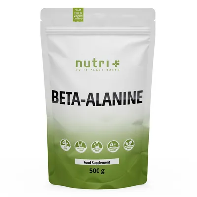 Produktbild von nutri+ Beta-Alanin Pulver 500 g ohne Zusätze - hochdosiert & vegan - ß-Alanine