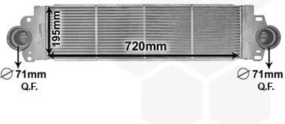 Produktbild von VAN WEZEL 58004233 Ladeluftkühler LLK für VW Transporter V Bus (7HB, 7HJ, 7EB, 7EJ, 7EF, 7EG, 7HF, 7EC) Turbo Intercooler