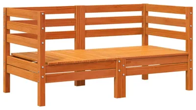 Produktbild von vidaXL Garten-Ecksofas 2 Stk. Wachsbraun Massivholz Kiefer