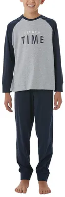 Image de Ensemble de pyjama pour garçons Schiesser, pyjama long avec poignets, tailles 98 à 176