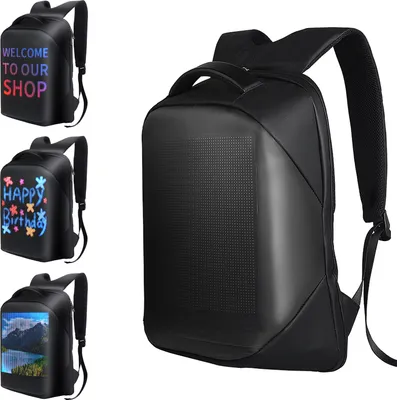 Produktbild von Schulterrucksack LED Vollfarbbildschirm Reise Laptop Rucksack Wasserdichte Umh?ngetasche fš¹r Daypack Outdoor