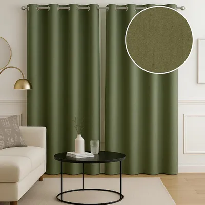 Imagen del producto de Cortina opaca, 140x250 cm, color caqui, modelo MT