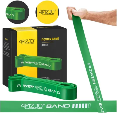 Produktbild von 4FIZJO POWER BAND Fitnessband, lang, für Training und Reha - grün