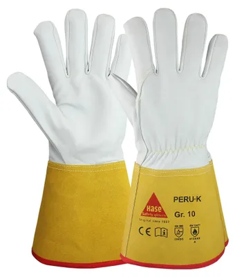 Produktbild von Hase Peru K Schweißerhandschuh aus Schafsnappaleder Größe 12 10 Stk