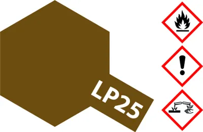 Produktbild von LP-25 JGSDF Braun matt 10ml Kunstharzfarben