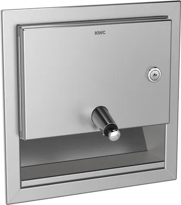 Zdjęcie produktu dla Dozownik mydła KWC AR, RODAN, stal nierdzewna, podtynkowy, 241x243x132 mm
