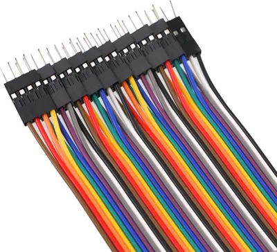 Produktbild von Breadboardkabel 4-Polig,10 Stück, 2.54mm männlich / weiblich (30cm)