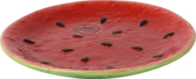 Produktbild von Teller 16cm Keramik im Wassermelone Design Rot / Grün