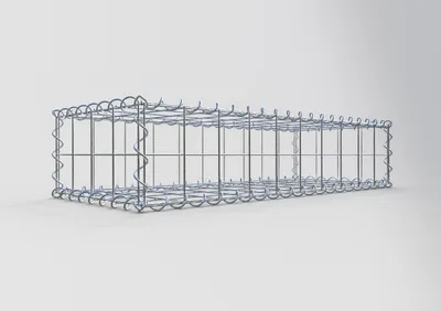 Produktbild von Gabione 100 cm x 20 cm x 40 cm (L x H x T), Maschenweite 10 cm x 10 cm, Spirale