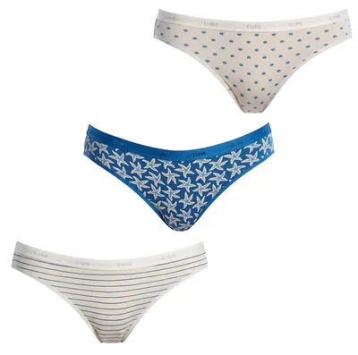 Produktbild von DIM 3er-Pack Slips aus Stretch-Baumwolle D4C17 für Damen