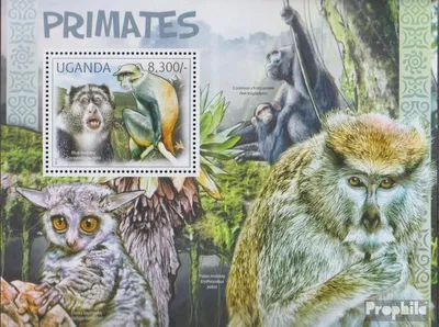 Produktbild von Briefmarken Uganda 2012 Mi Block380 (kompl.Ausg.) postfrisch Affen