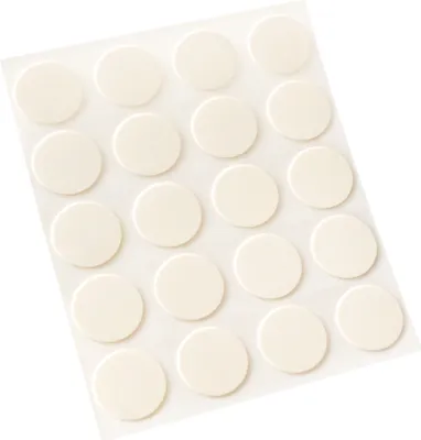 Produktbild von Adsamm® | 20 x Abdeckkappen | Ø 13 mm | Creme | rund | 0,45 mm dünne selbstklebende Möbelpflaster von Adsamm®