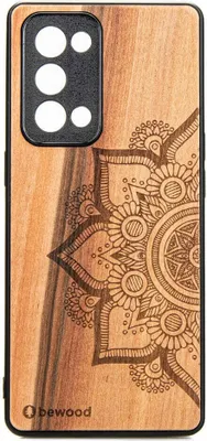 Produktbild von Holzhülle Bewood für Oppo Reno 6 Pro Mandala Apfelbaum