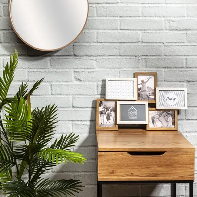 Immagine prodotto di 6 portafoto in legno bianco e non colorato 10 x 15 cm "Partage"