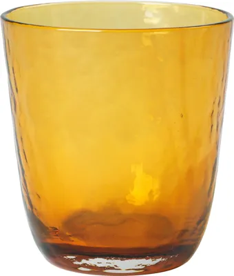 Produktbild von Broste Copenhagen Copenhagen HAMMERED Trinkglas amber 0,335 l (1 Stück)
